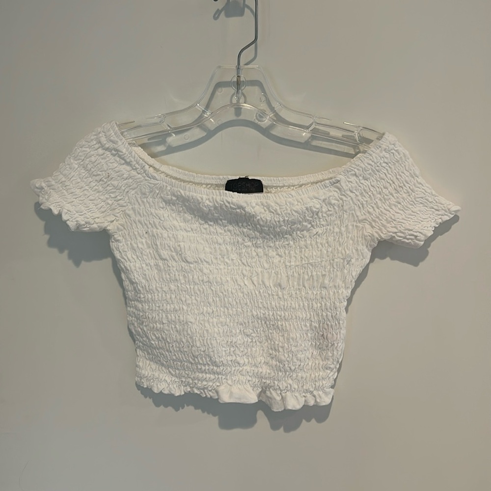 TopShop off the shoulder crop top